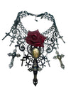 Jean Paul Gaultier 90s runway sample rose choker